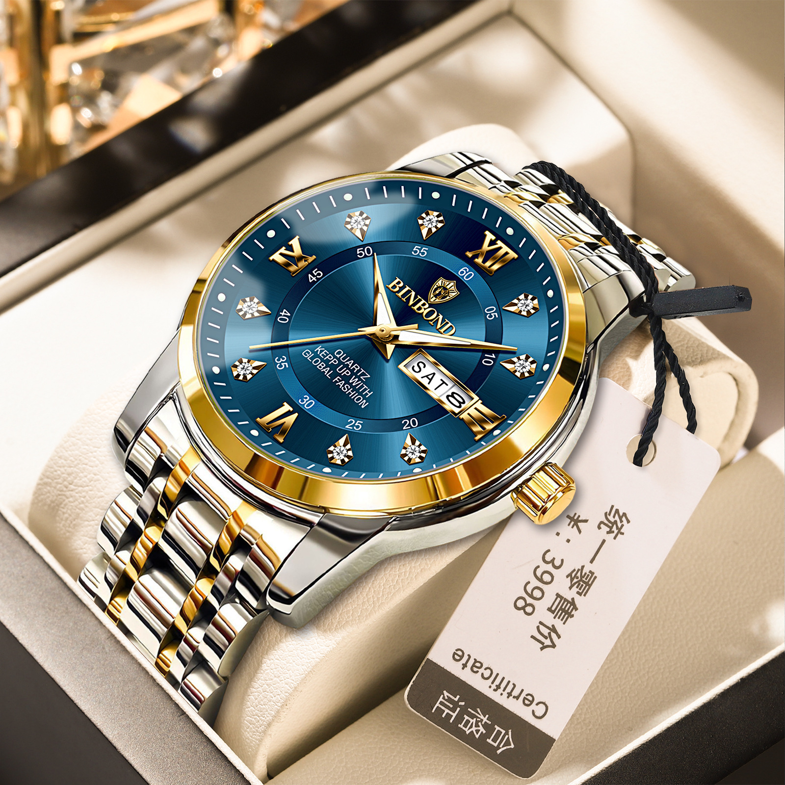 Binbang Business Light-Luxury Quartz Watch For Men photo 8