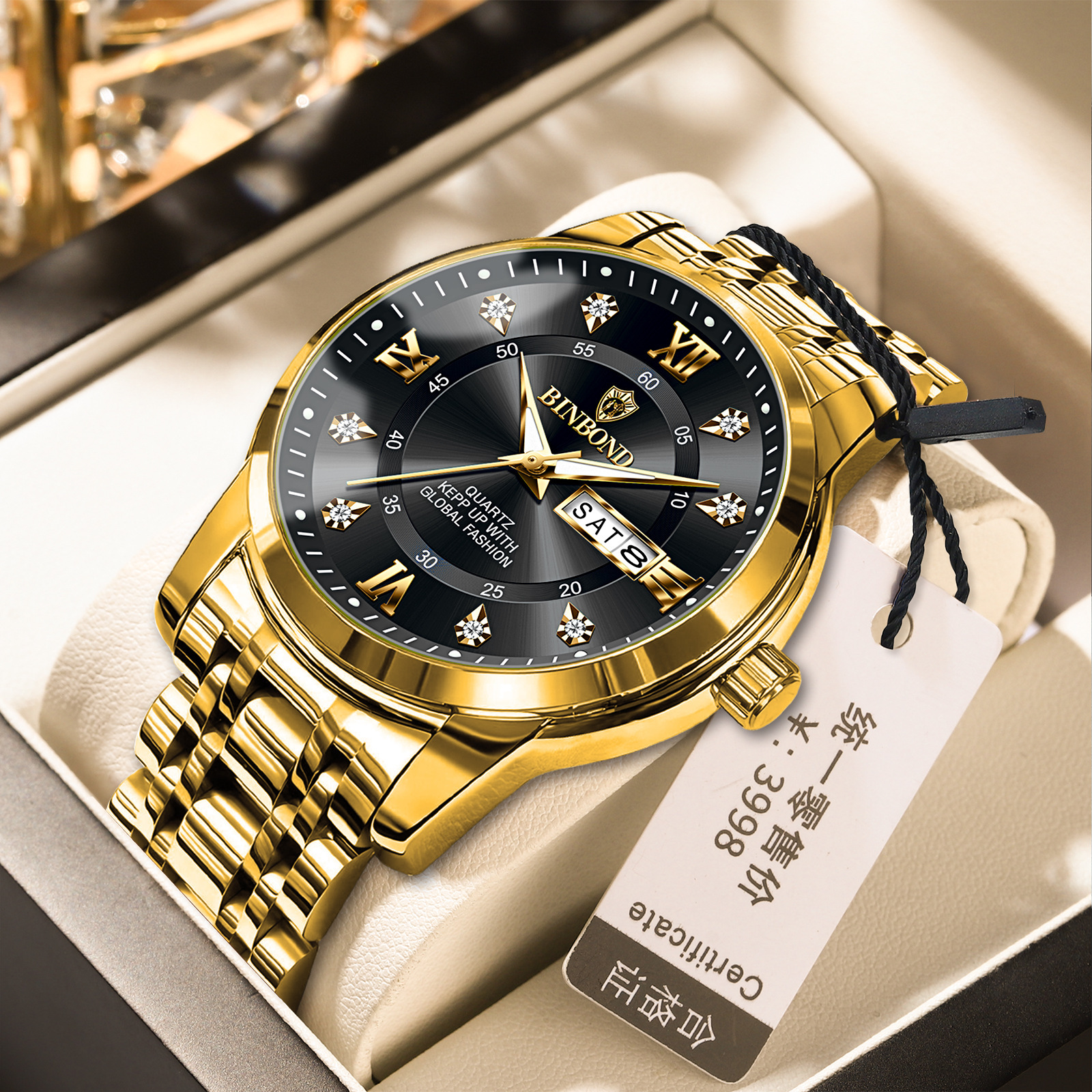 Binbang Business Light-Luxury Quartz Watch For Men photo 2