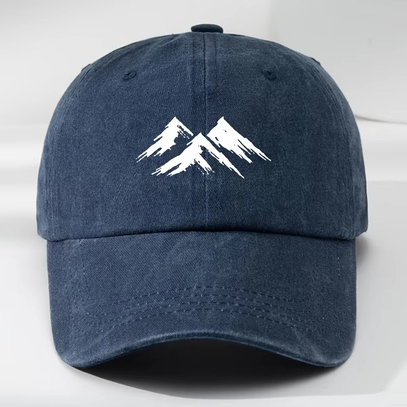 Printed Vintage Distressed Washed Mens Casual Cap photo 4