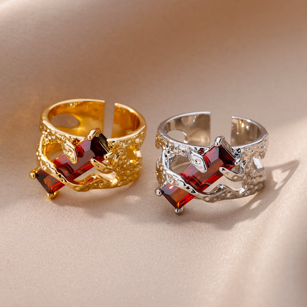 Zircon Niche Fashion, Heart-shaped Ring, Light Luxury Jewelry photo 3