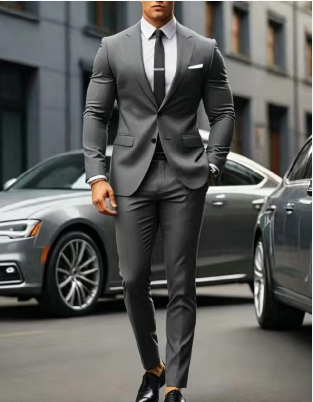New Mens Casual Suit With Double-breasted Design photo 5