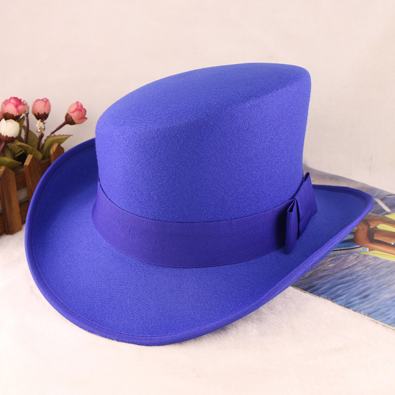 Womens Fashionable Rolled-brim Felt Wool Hat photo 8