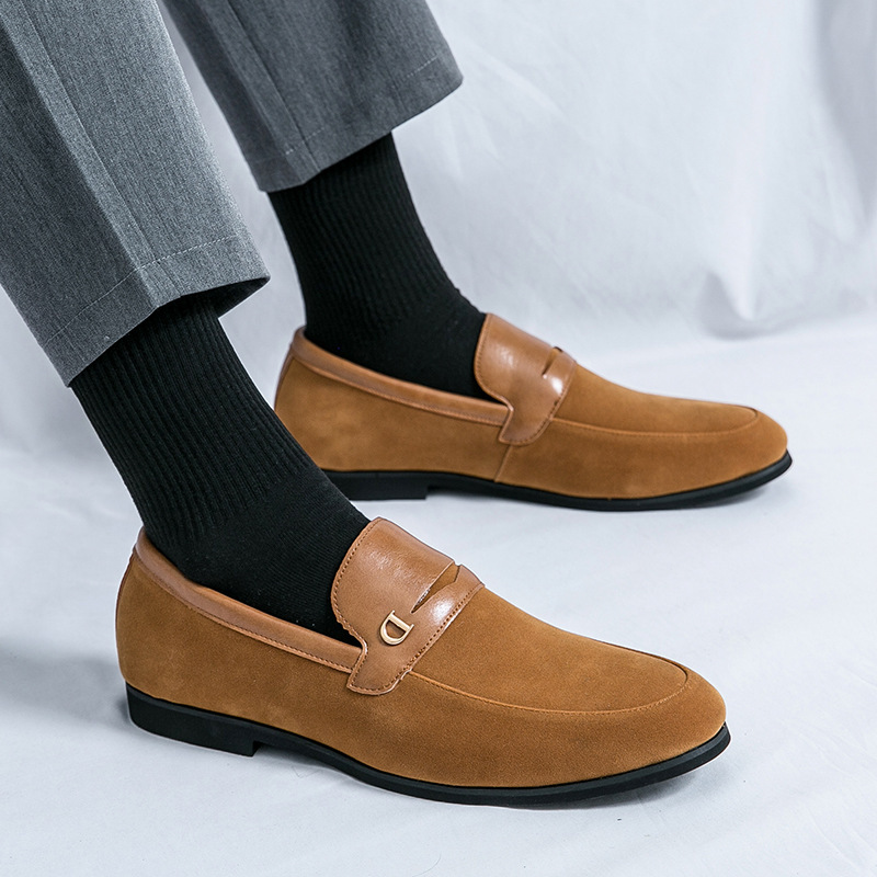 Business Suede Pointed Toe Low Heel Shoes photo 1
