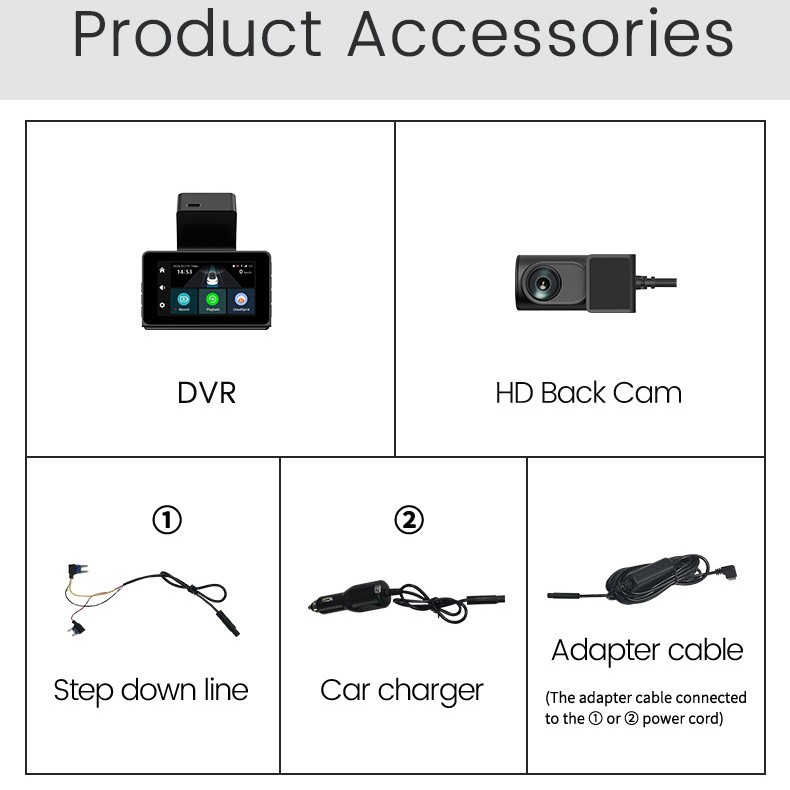 2K HD Wi-Fi Rearview Camera Car HD Dash Cam photo 6