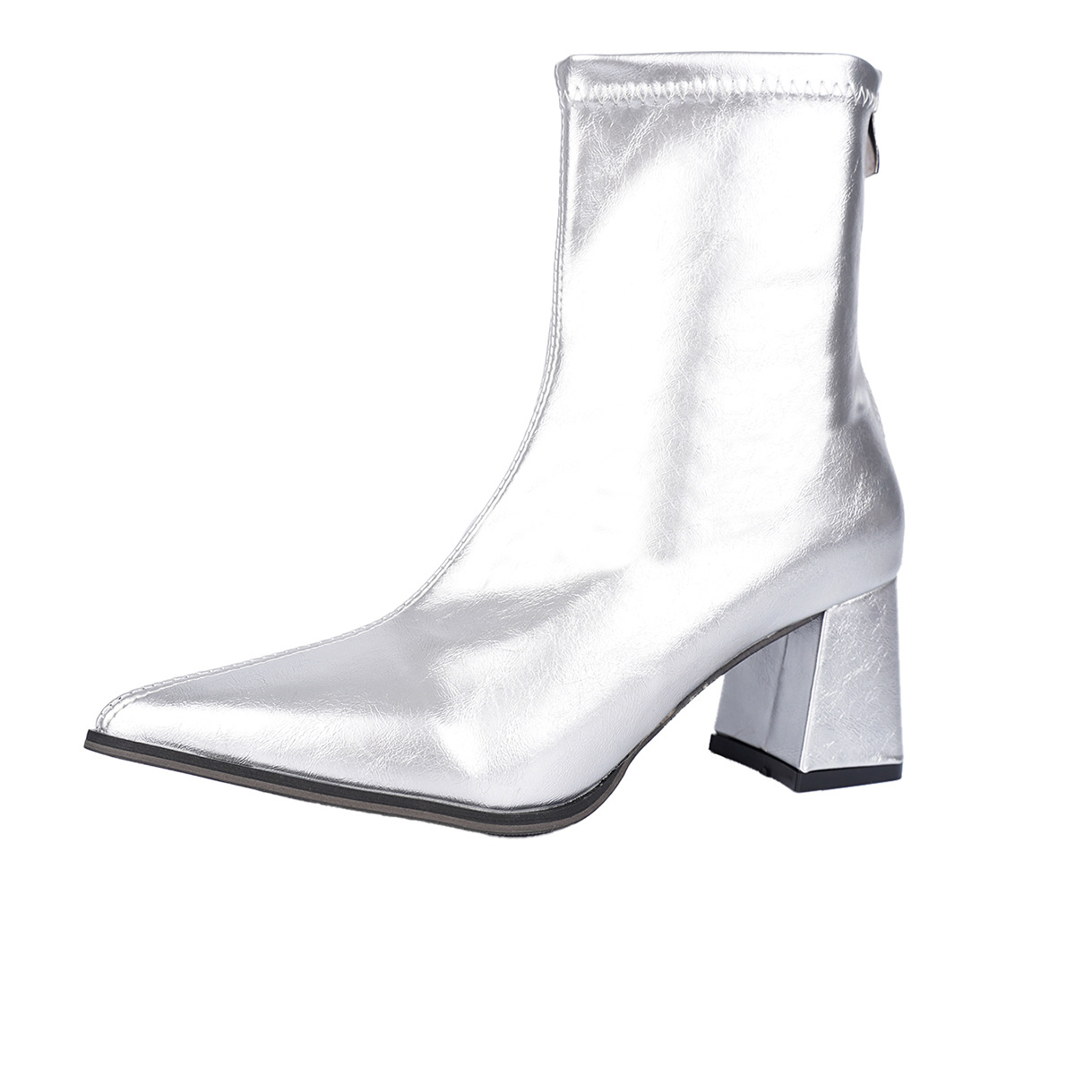 Western-style Pointed-toe Ankle Boots For Women photo 6