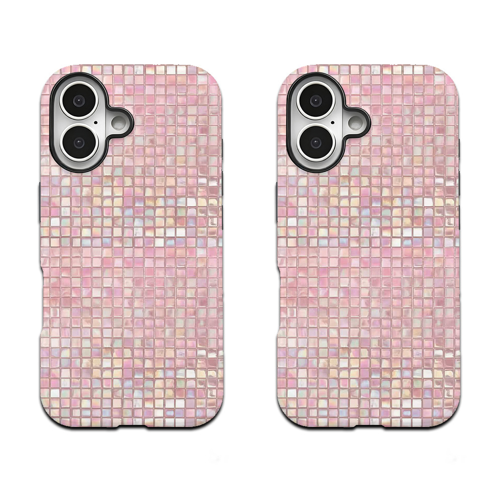 Soft Pearl-Effect Plaid Magnetic Case Film And Cover Two-in-One photo 1