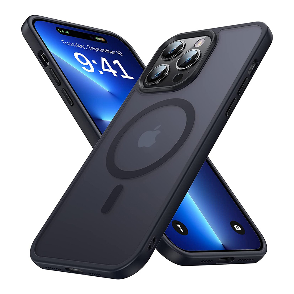 Phone Case Frosted Skin Feeling Inner Airbag Drop-resistant Applicable Iphone15pro Max Magnetic Protective Shell photo 2