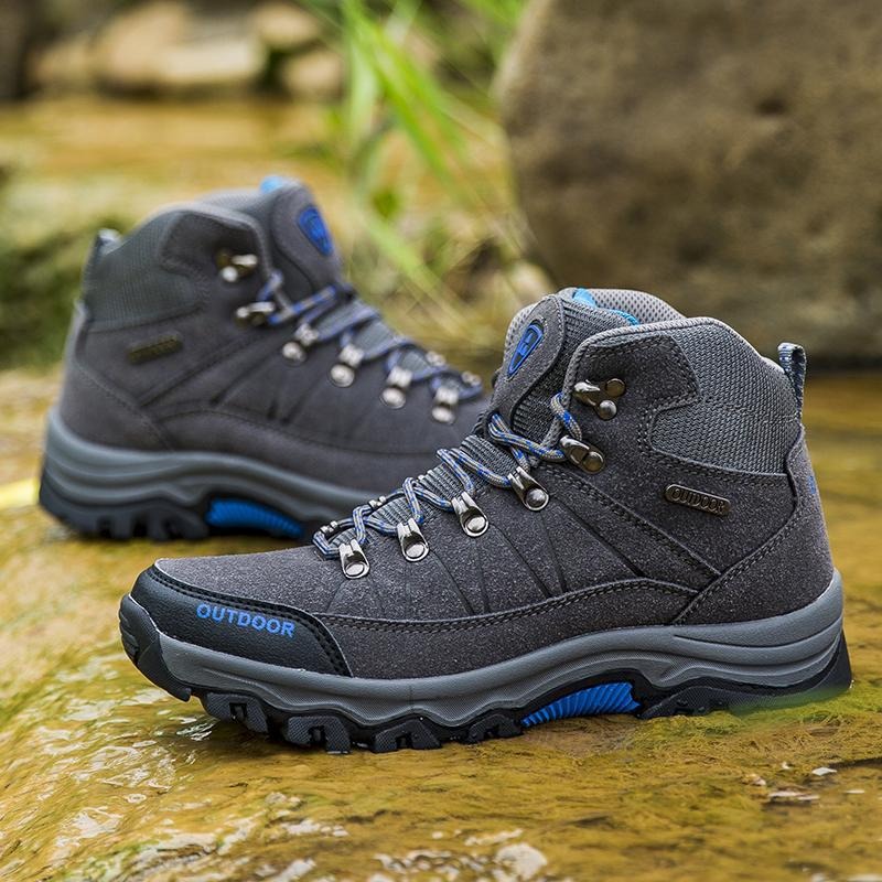 Outdoor Hiking Boots With Fleece Lining Warm And Cozy Cotton Shoes photo 3