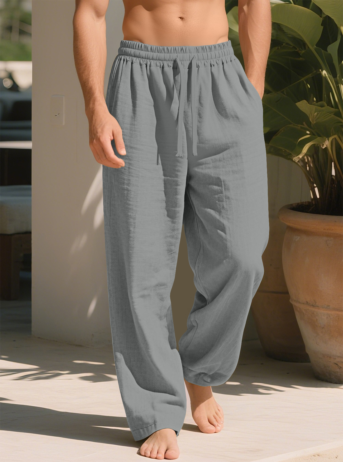 Loose Straight Casual Plus Size Breathable Quick-drying Trousers photo 6