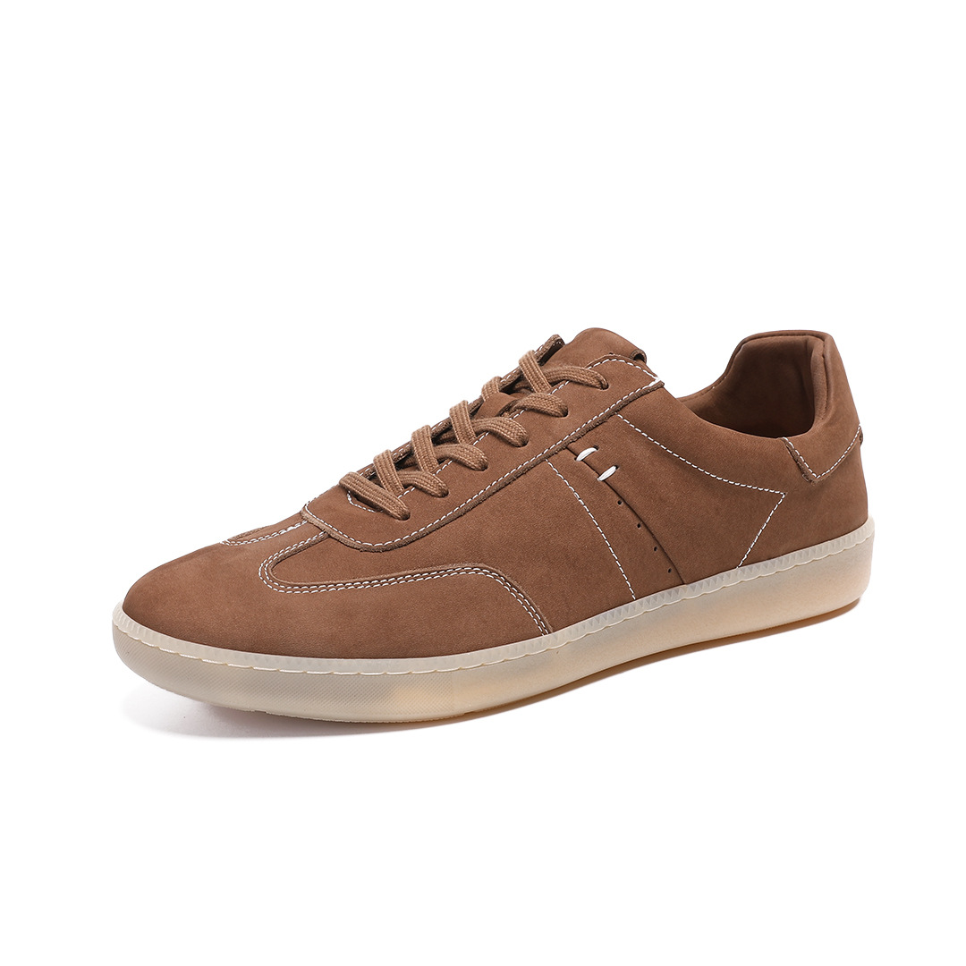 Water-washed Leather Versatile Mens Shoes With A Thin Sole And A Premium Feel photo 3