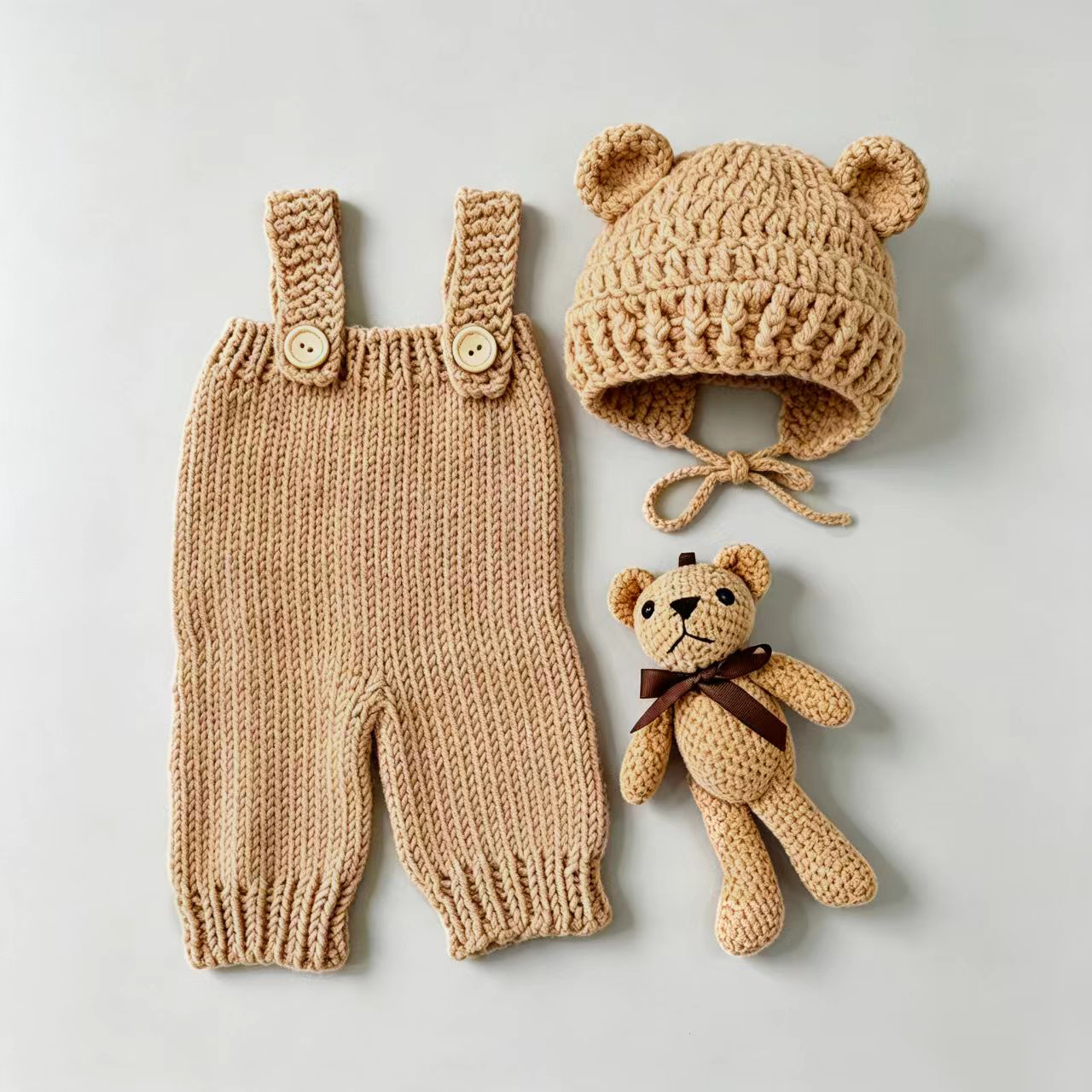 Newborn Baby Studio Photography One-month-old Outfit Set photo 5