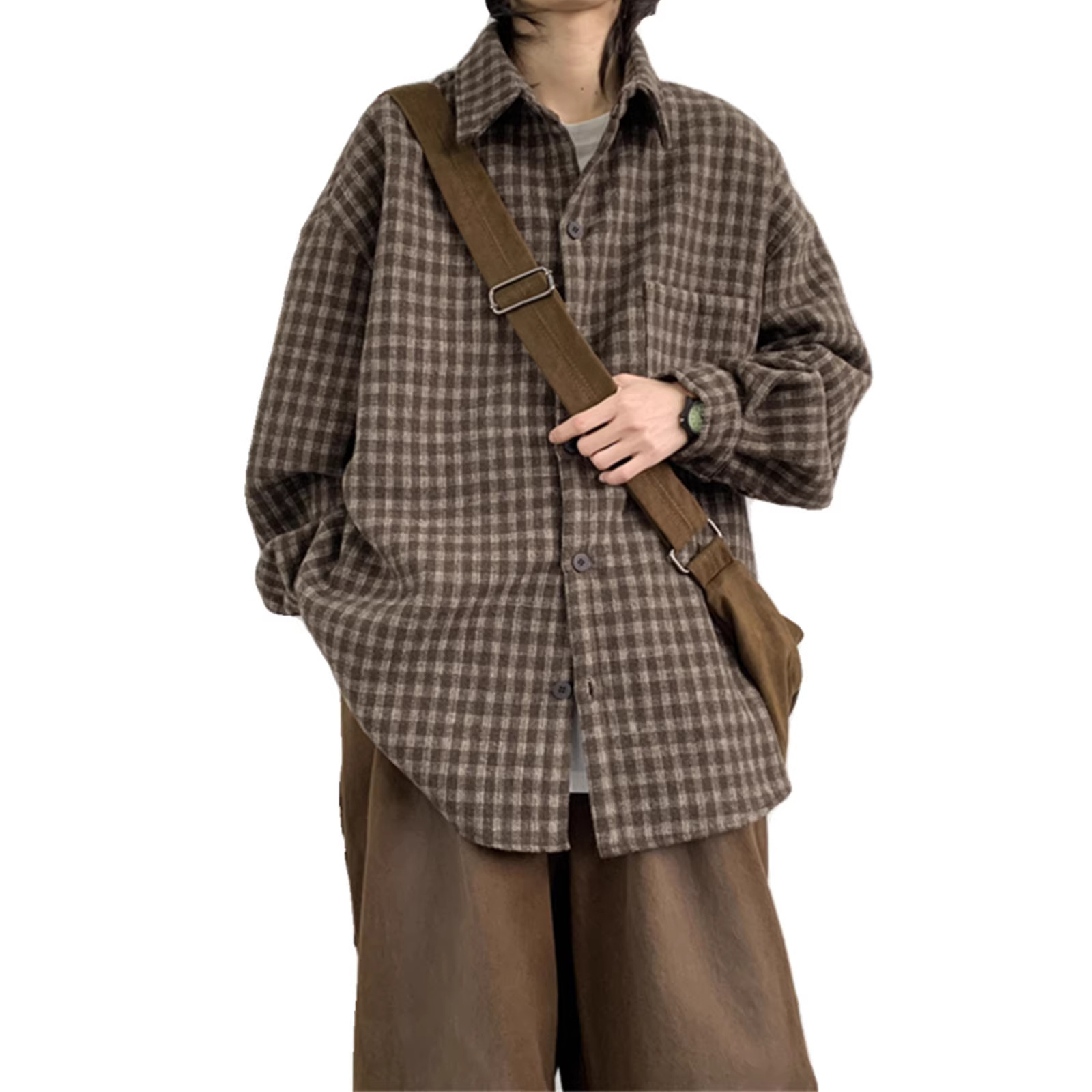 Versatile Retro Loose-Fit Mens Jacket photo 7