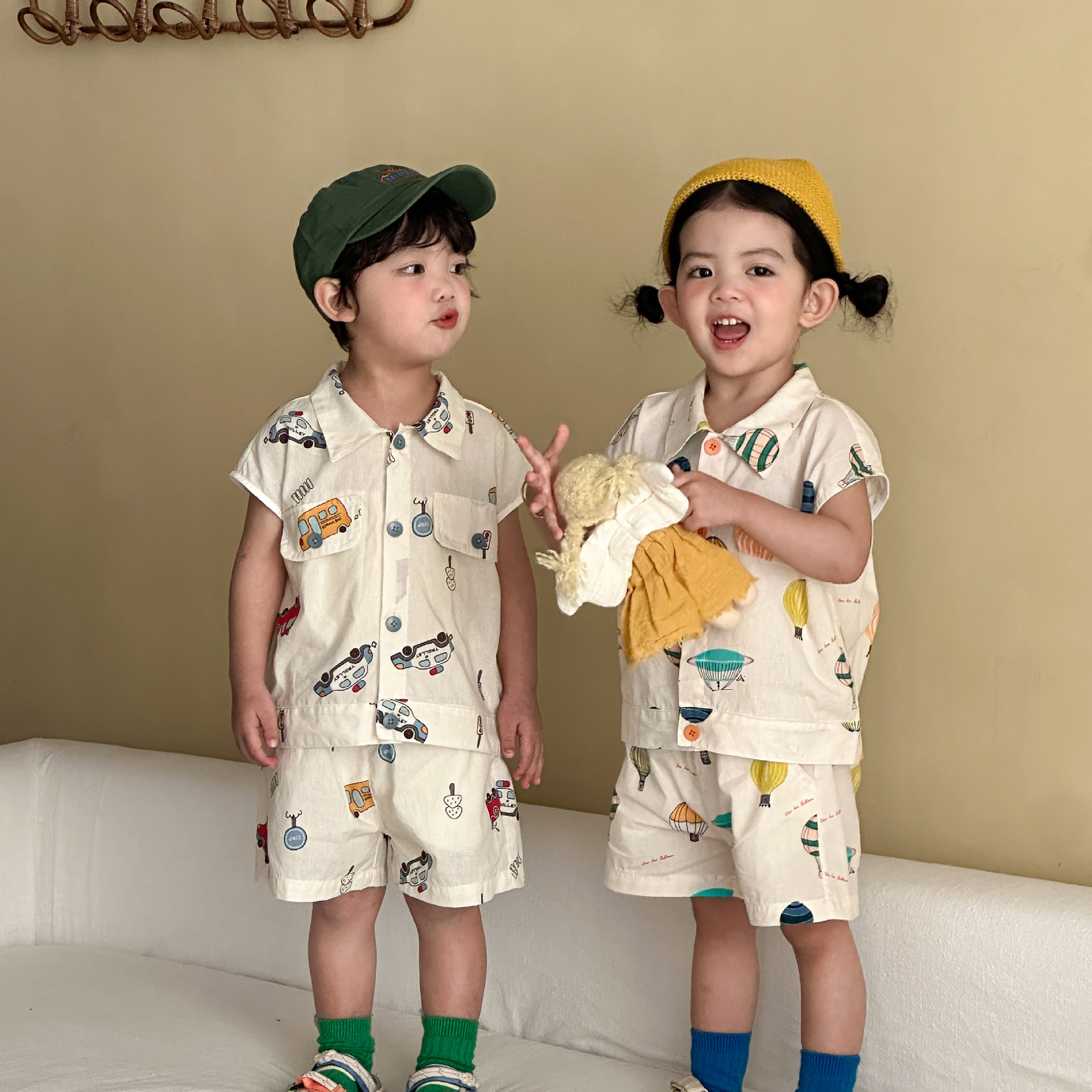 Thin Summer Shirt Set For Children photo 2
