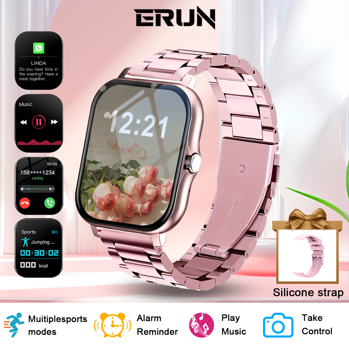 Sports Outdoor Smart Watch H Step Count Statistics Sleep Monitoring Bluetooth Call photo 2