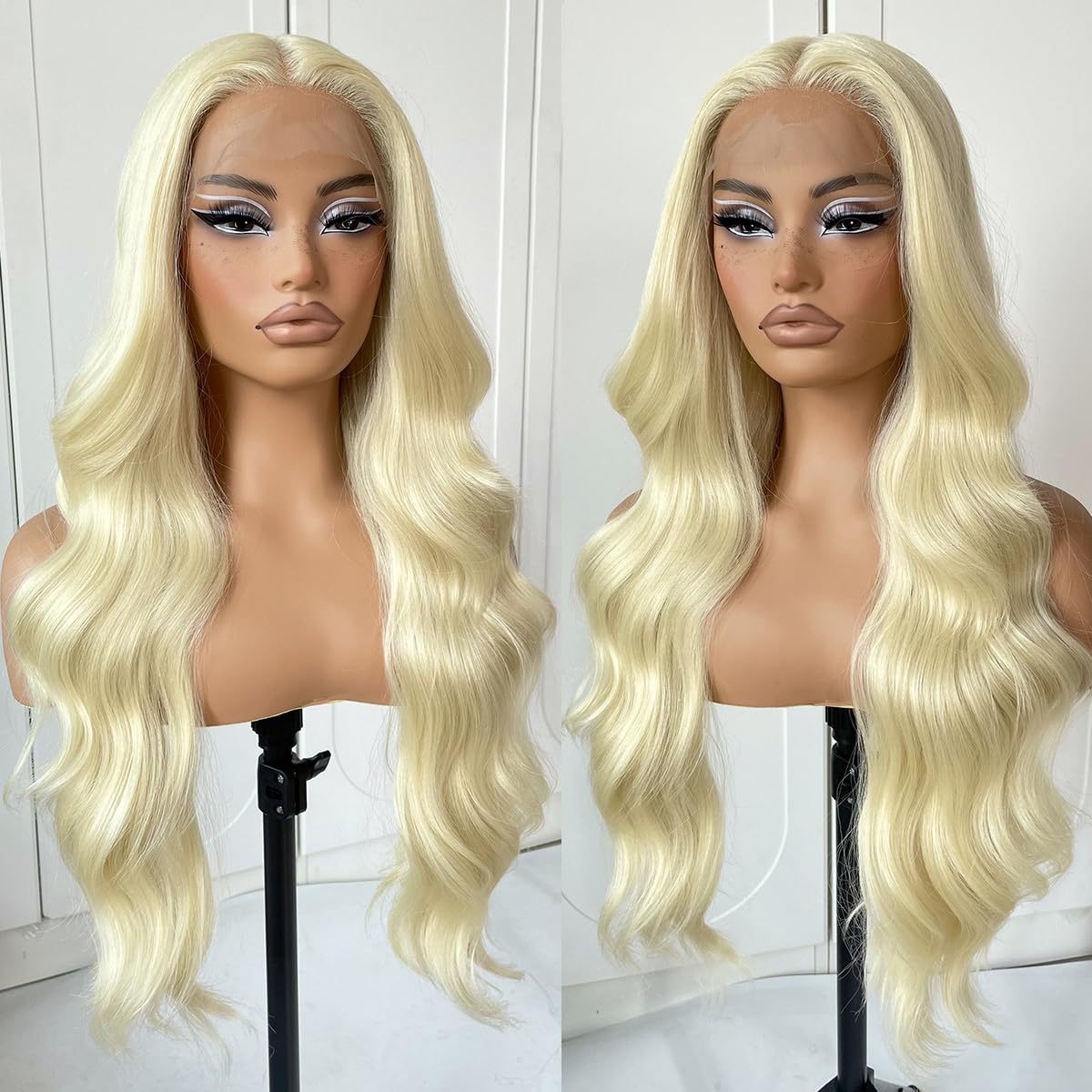 Womens Fluffy Large-wave Lace Front Wig photo 8