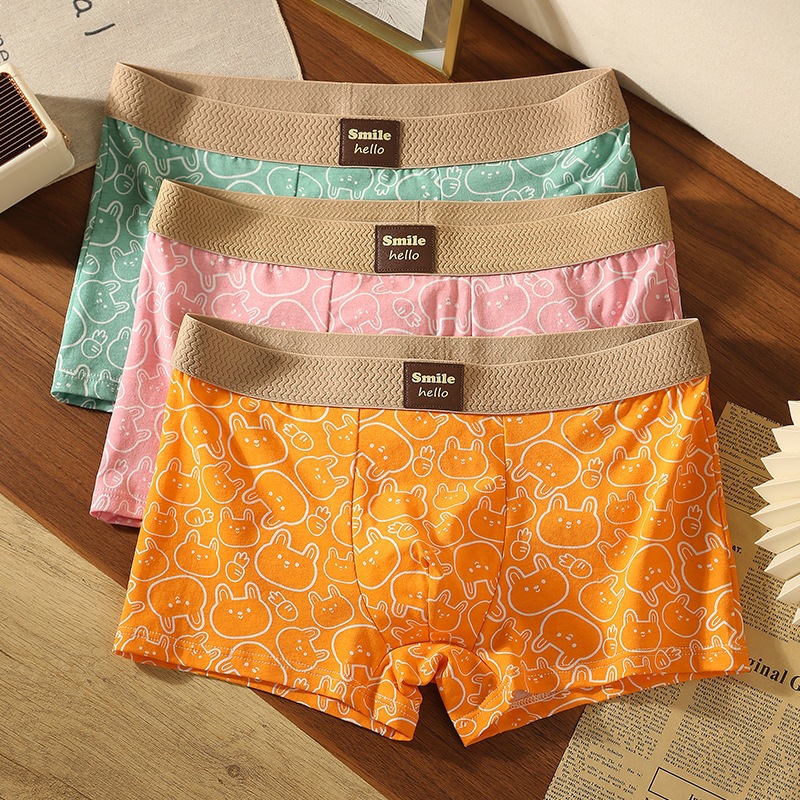 Men's Underwear Cartoon Printed Cotton Briefs photo 8