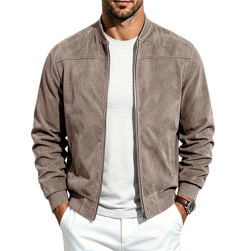 Suede Long-sleeve Zip-up Jacket photo 5