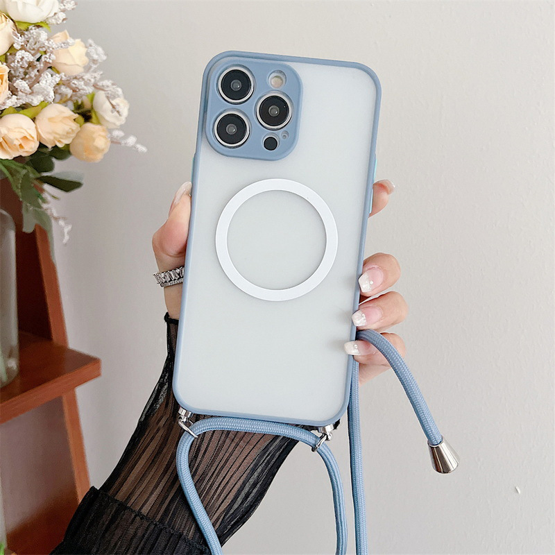 Magnetic Lanyard Phone Case Transparent Crossbody Drop-resistant photo 6