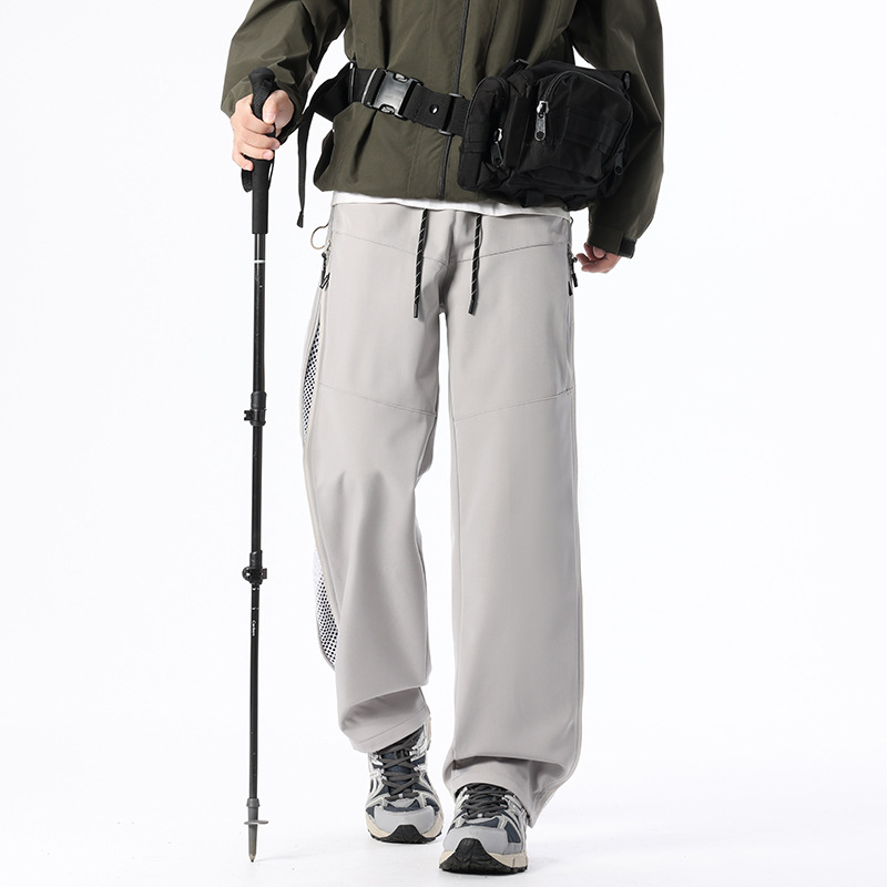 American-style Outdoor Straight-leg Softshell Shell Pants With A Zip Closure photo 2