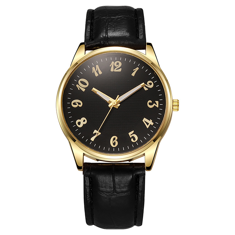 Quartz Mens Business-style Alloy Luminous Luxury Wristwatch With A Leather-band Feel photo 5