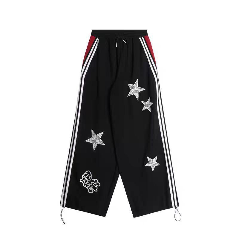 Retro Star-embroidered Casual Sports Sweatpants photo 2