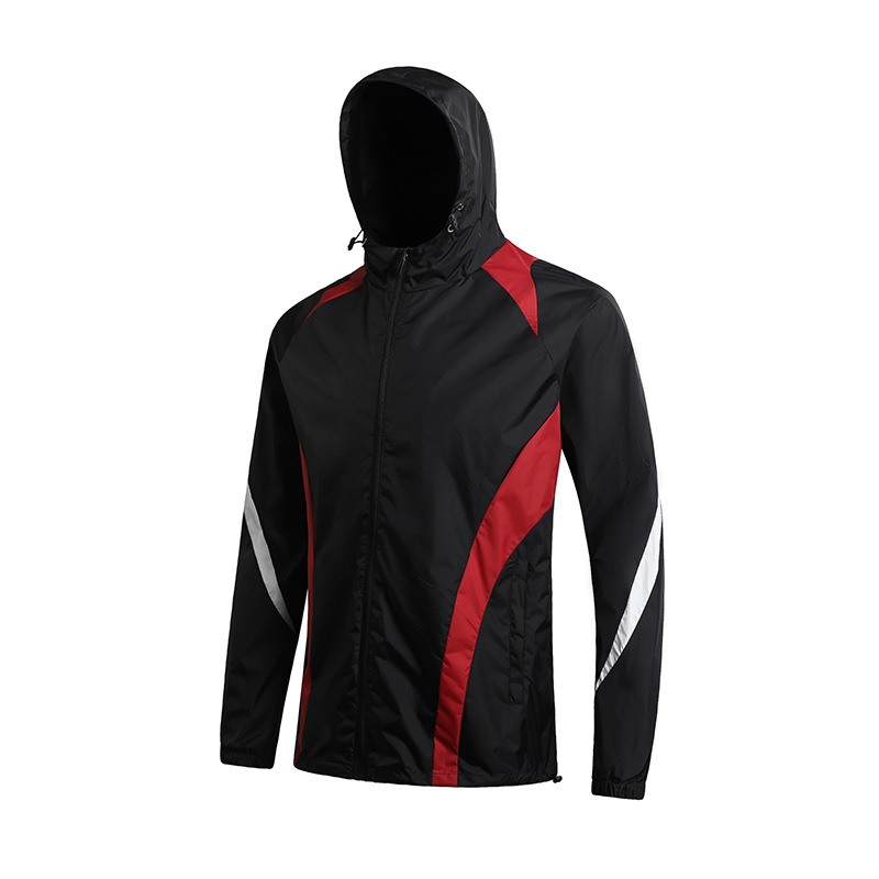 Waterproof Mens And Womens Sports Hooded Trench Coat photo 5