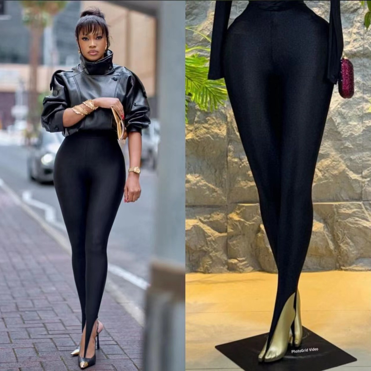 Fashionable Tight-fitting Pants With High Waist And Tummy-control Design photo 7