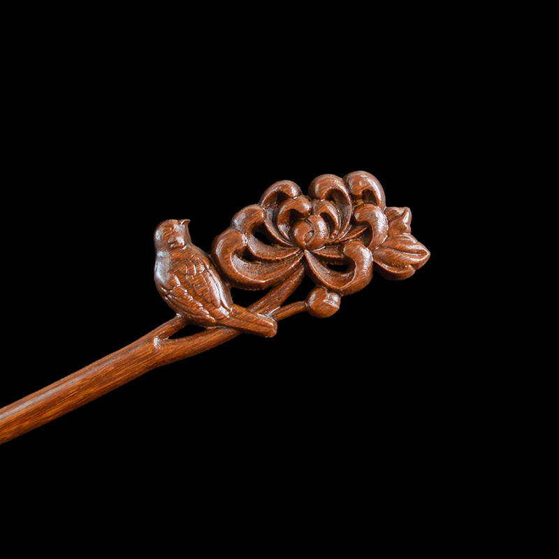 Gold Sandalwood Daily Updo Gadget Hair Claw Hairpin photo 4