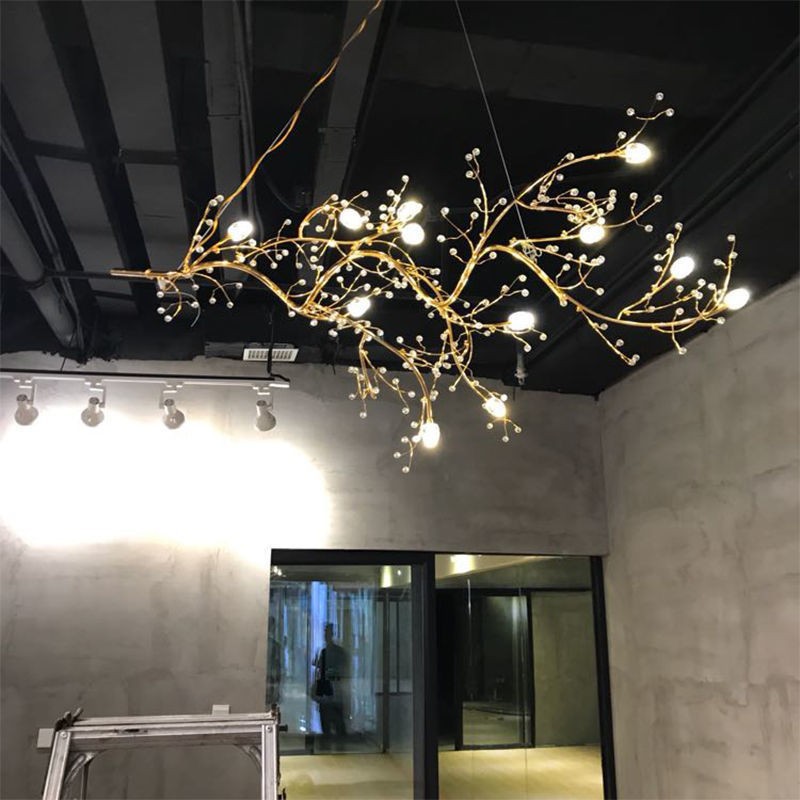 Starry Sky Themed Decorative Branch Chandelier For Creative Restaurants And Bars photo 3