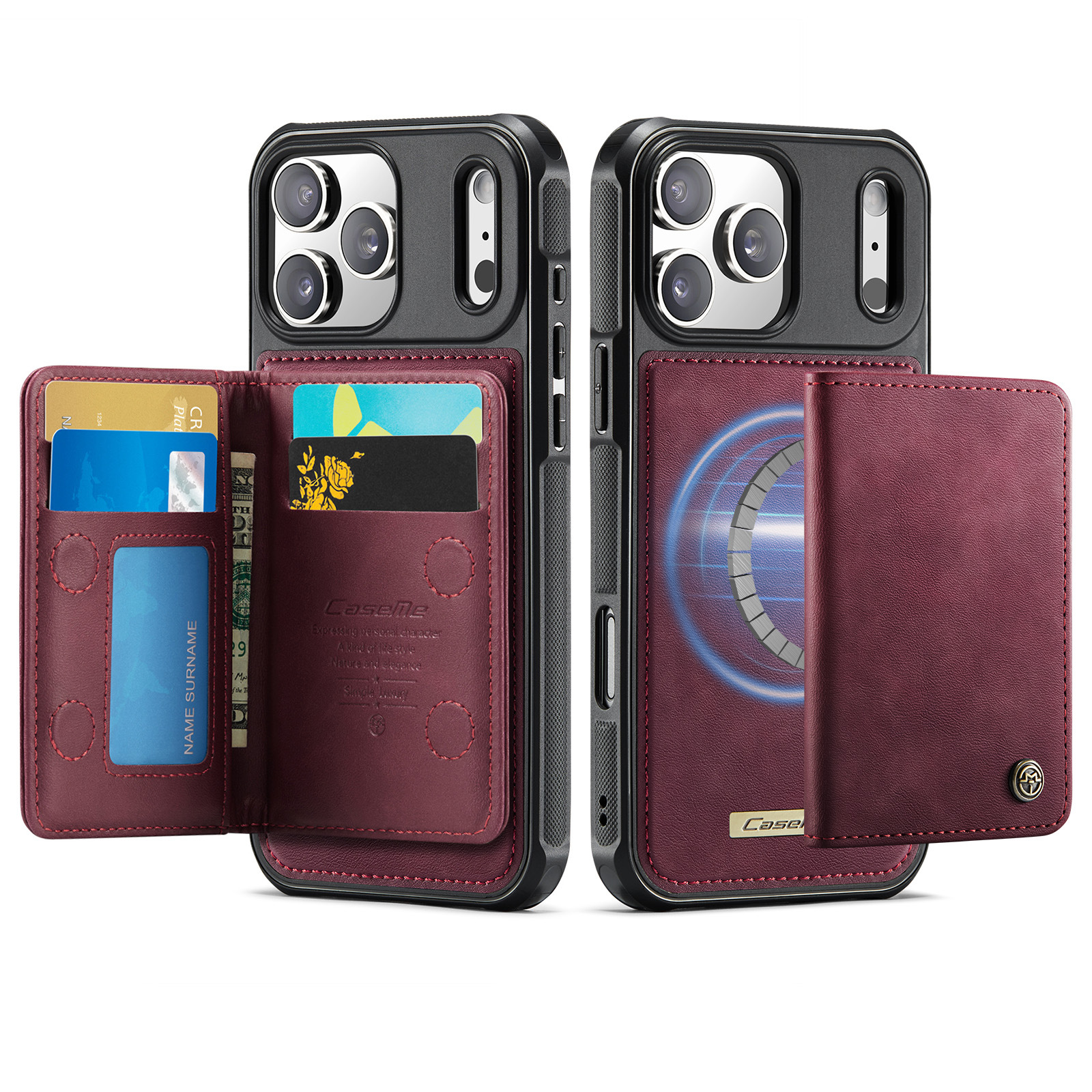 Magnetic Two-in-one Card Holder Phone Case photo 6