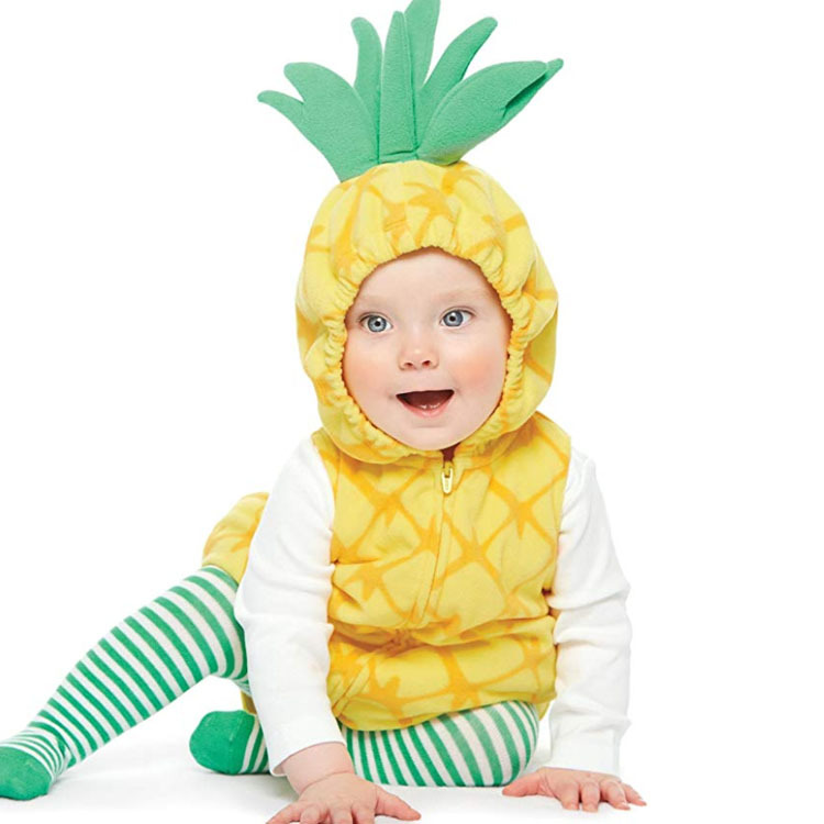 Pumpkin Strawberry And Pineapple Baby Autumnwinter Romper photo 3