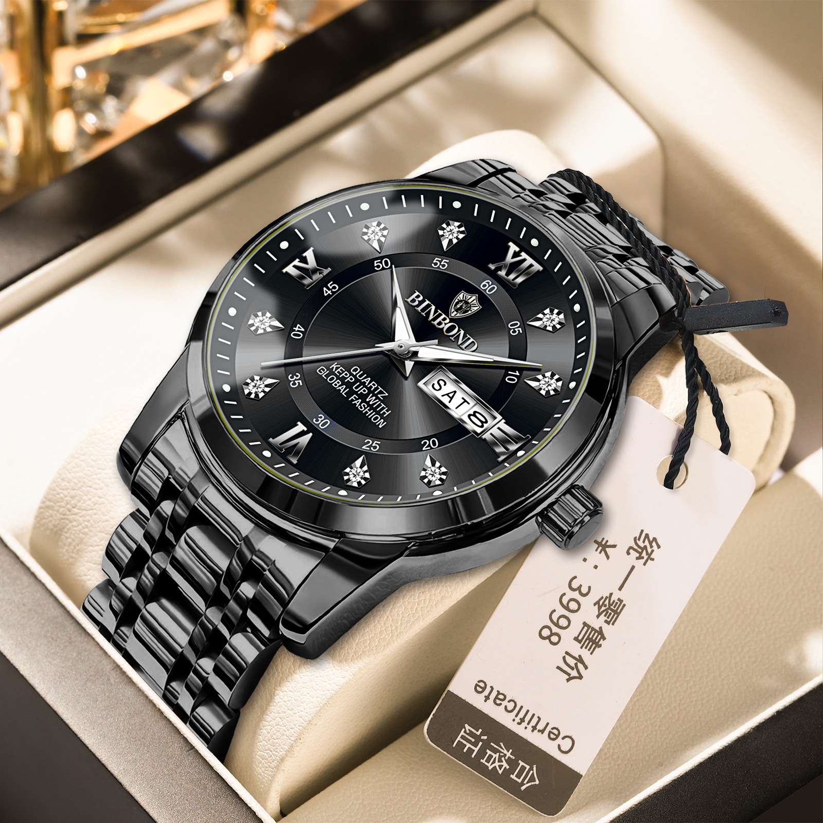 Binbang Business Light-Luxury Quartz Watch For Men photo 4