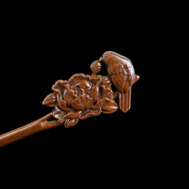 Gold Sandalwood Daily Updo Gadget Hair Claw Hairpin photo 2