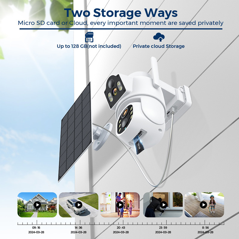 Outdoor Solar Home HD Wireless Wifi Network Plug-in-free Monitor photo 4
