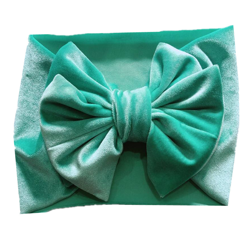 Childrens Multi-color Festive Velvet Headband With Stretchy Hair Accessory photo 3