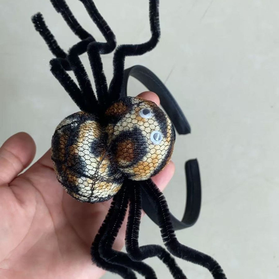 Decorative Fleece Stage Halloween Spider Headband photo 2