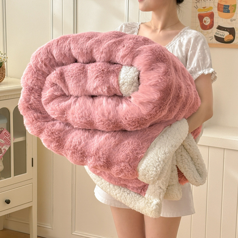 Bubble Double-layer Blanket Thickened For Warmth photo 2