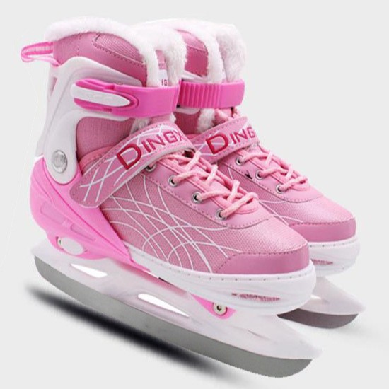Children's Plush Insulated Adjustable Ice Skate Shoes photo 2
