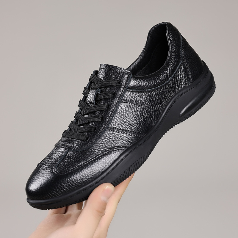 Mens Casual Leather Shoes Breathable Genuine Leather Shoes For Men photo 2