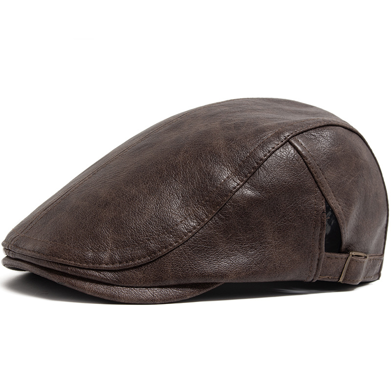 British-style Vintage Thickened Warm Mens Beret photo 3
