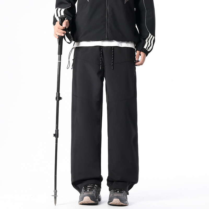 American-style Outdoor Straight-leg Softshell Shell Pants With A Zip Closure photo 4