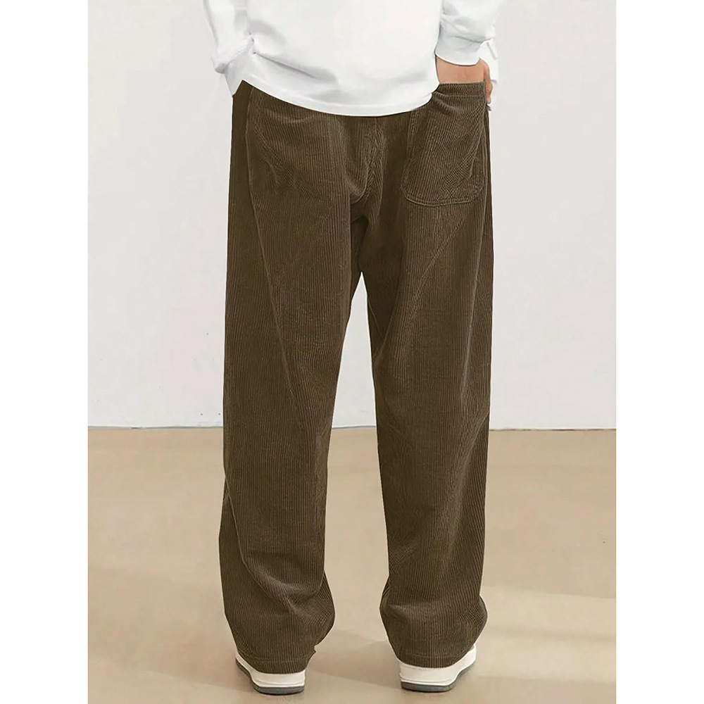 Men Loose-Fit Drawstring Pocket Trousers photo 4