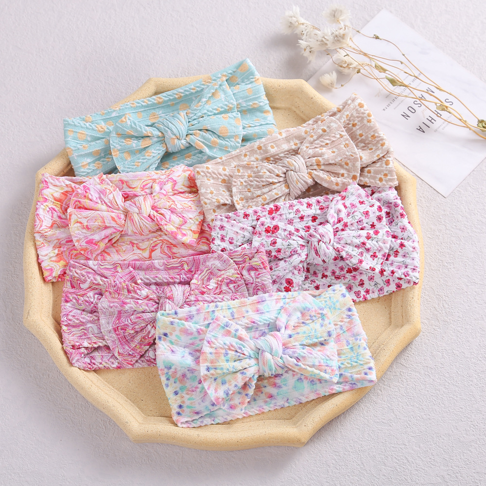 Wide-brimmed Jacquard Nylon New-style Childrens Headband photo 1