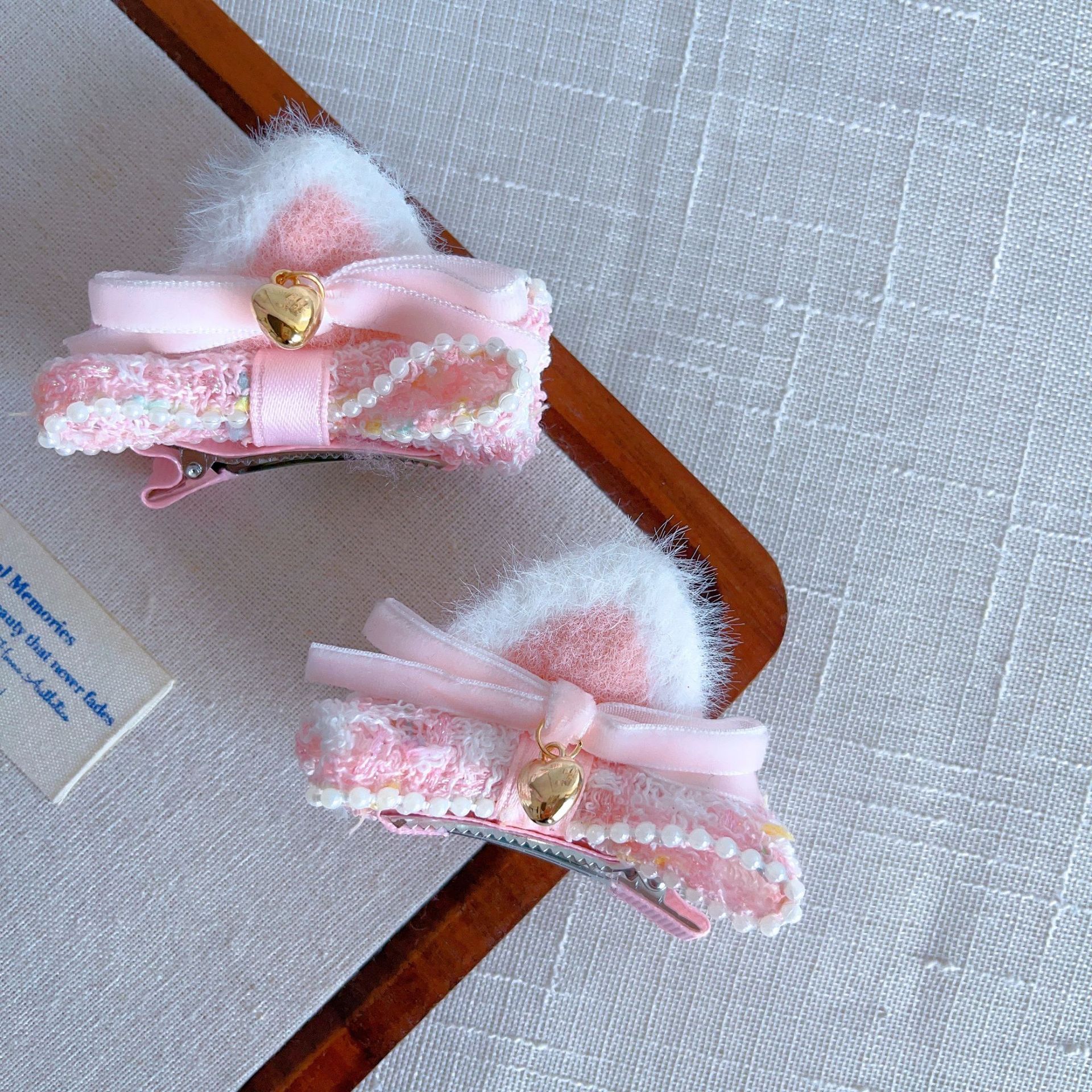 Cute Cat-ear Bow Hair Clip photo 3