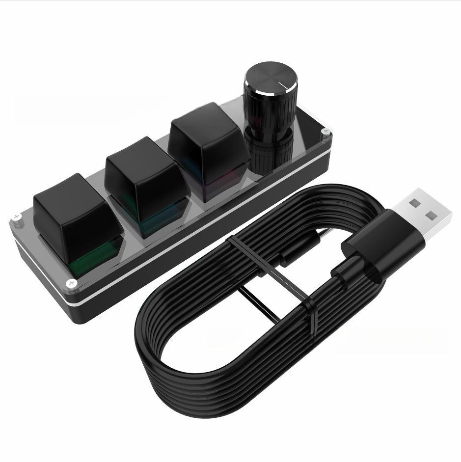 3-key Usb Custom Office Keyboard Your PS Shortcut Key photo 3