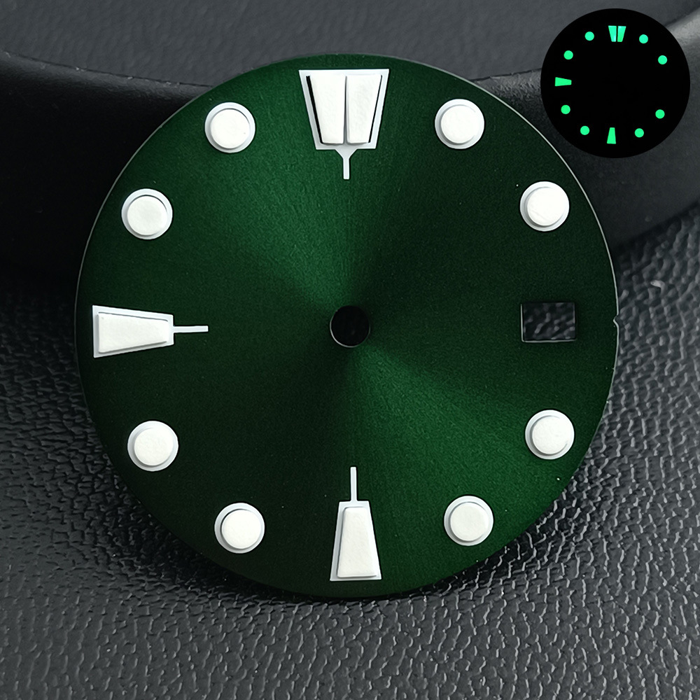 Watch Accessory 28.5mm Blue-green Luminous Dial Replacement Part photo 4