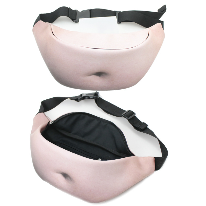 Creative Belly Waist Bag Beer Belly Leather Waist photo 2