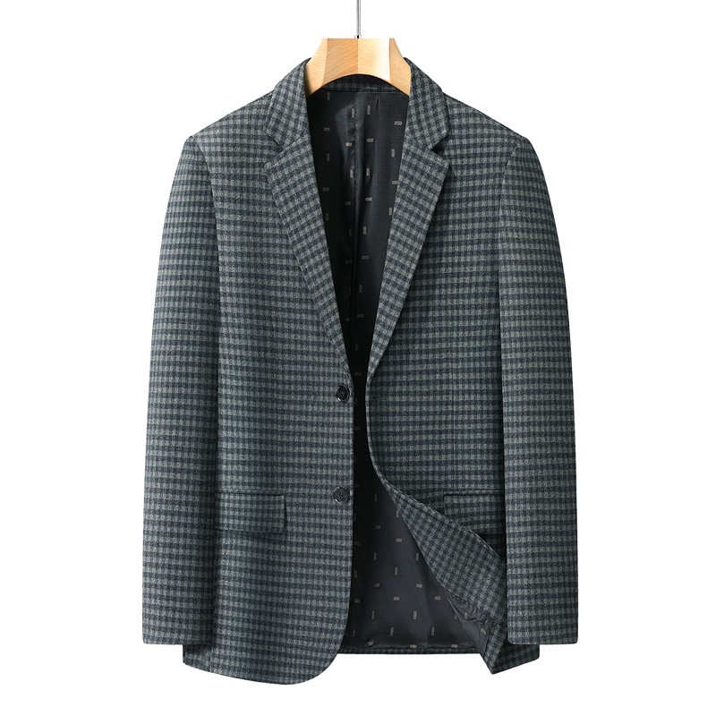 Men's Business Wool Jacket With Fleece Lining photo 5