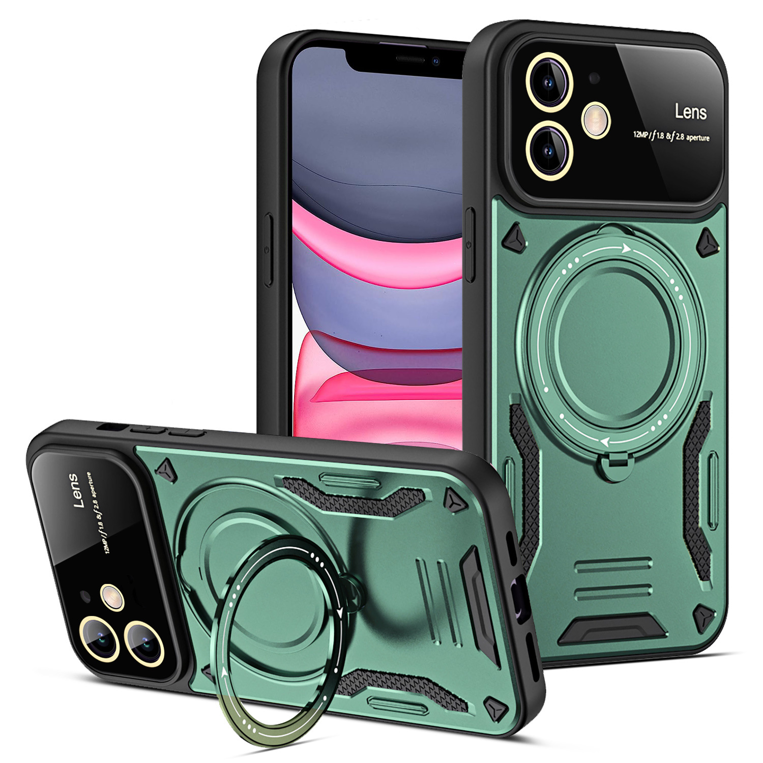 U-shield Large Window Magnetic Bracket Phone Case Advanced Sense Protective Cover photo 4