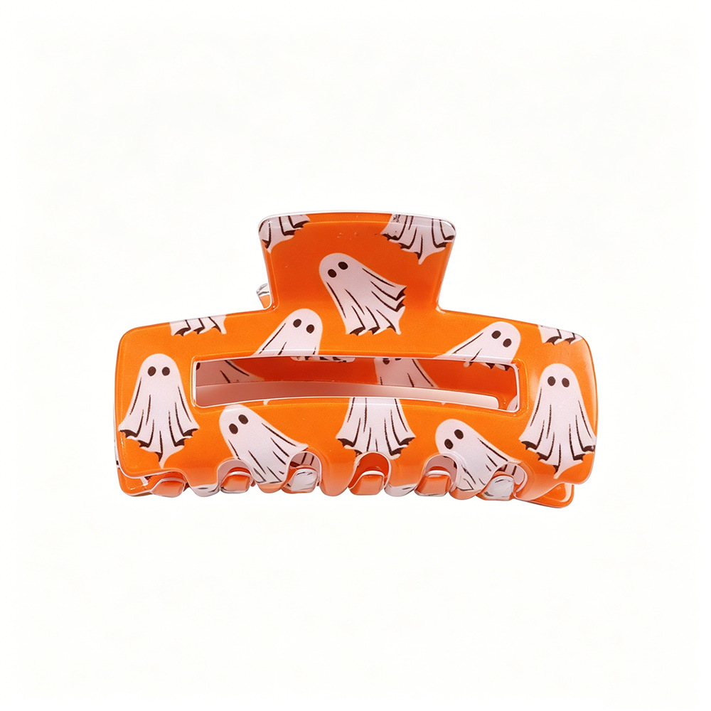 Halloween Pumpkin-print Hair Accessory Hair Clip photo 3